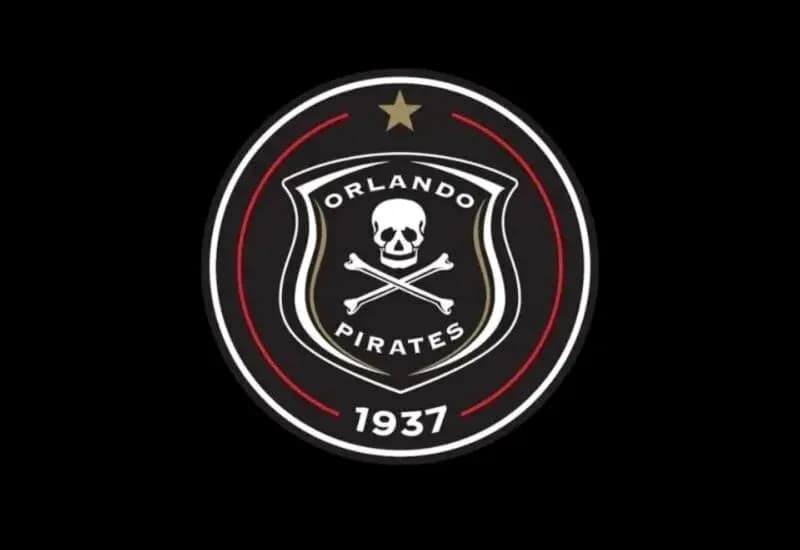 Logo de Orlando Pirates con calavera y huesos cruzados