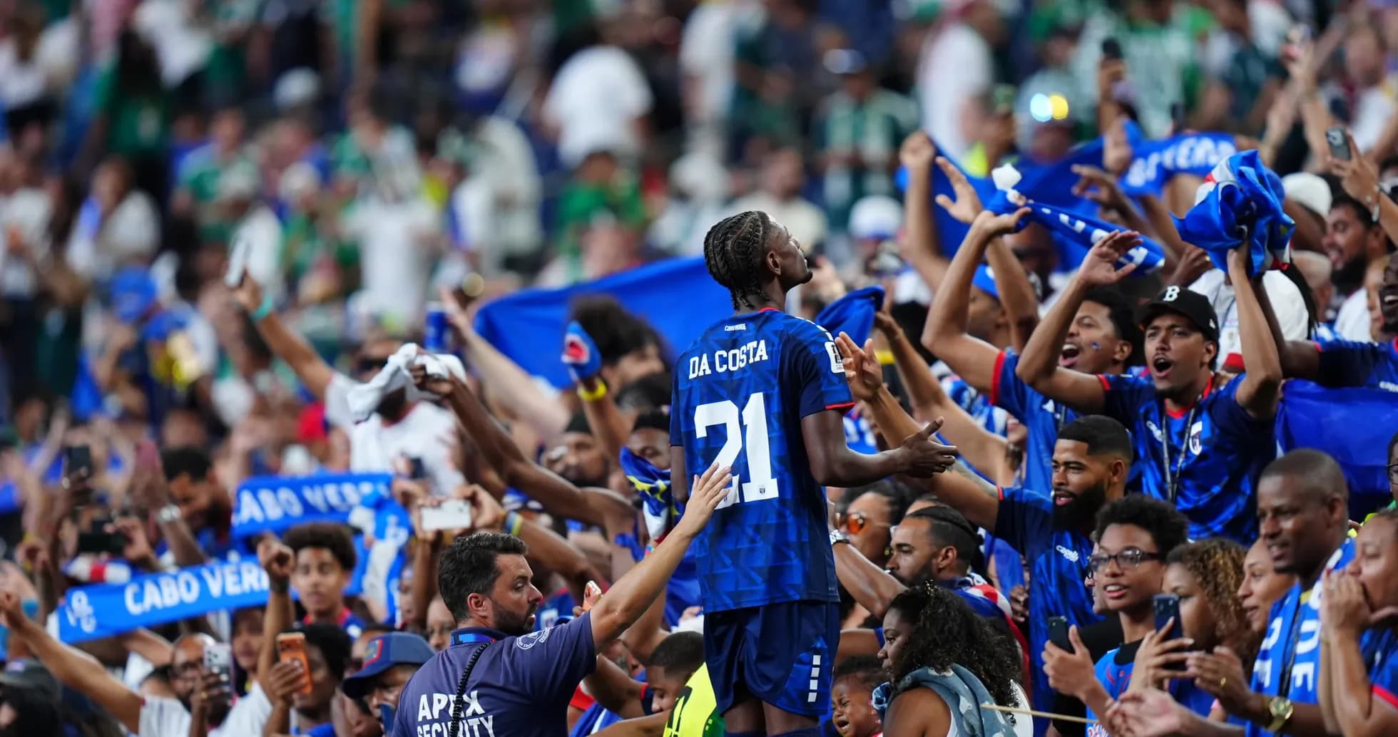 Celebración de aficionados de Cabo Verde