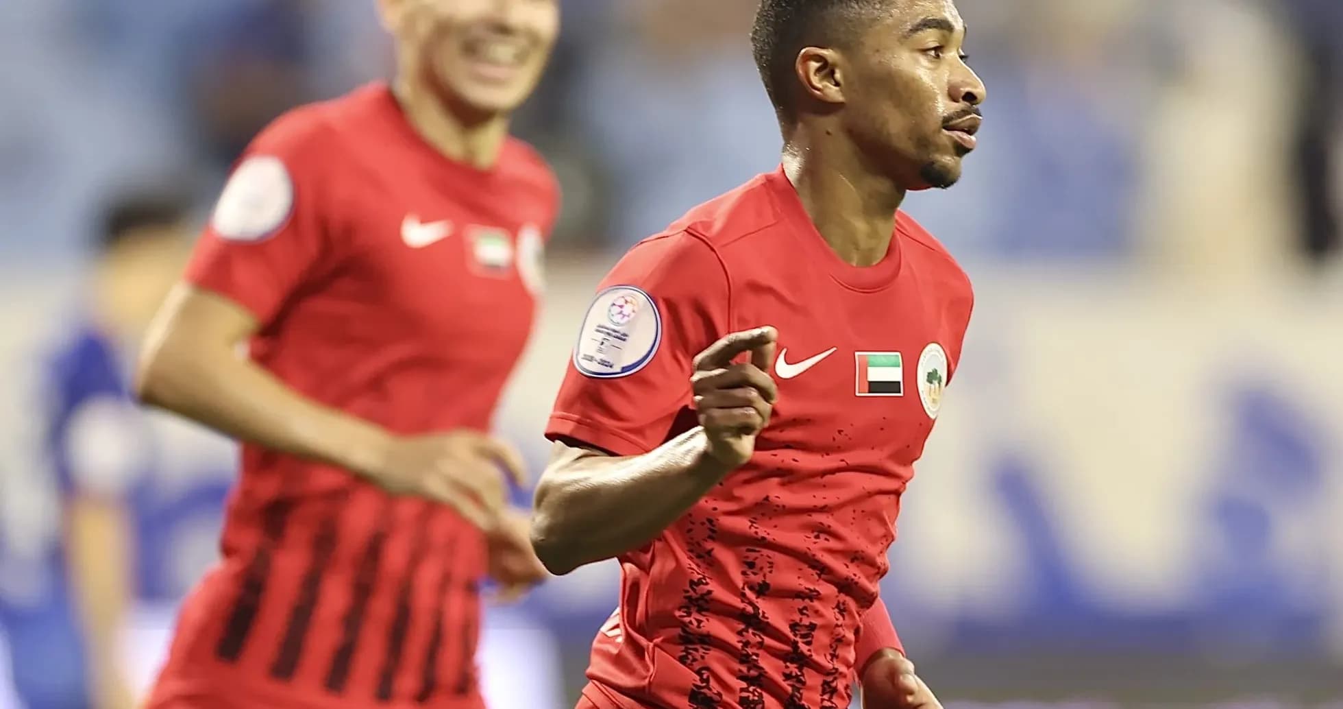 Jugadores de Al Sharjah celebrando un gol