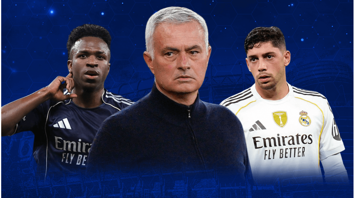 Jugadores de Real Madrid y José Mourinho en imagen
