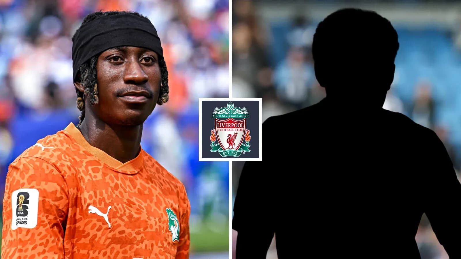 Jugador de Costa de Marfil en uniforme de portero