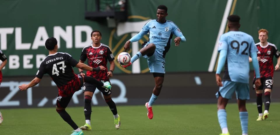Un jugador de Minnesota United II en acción