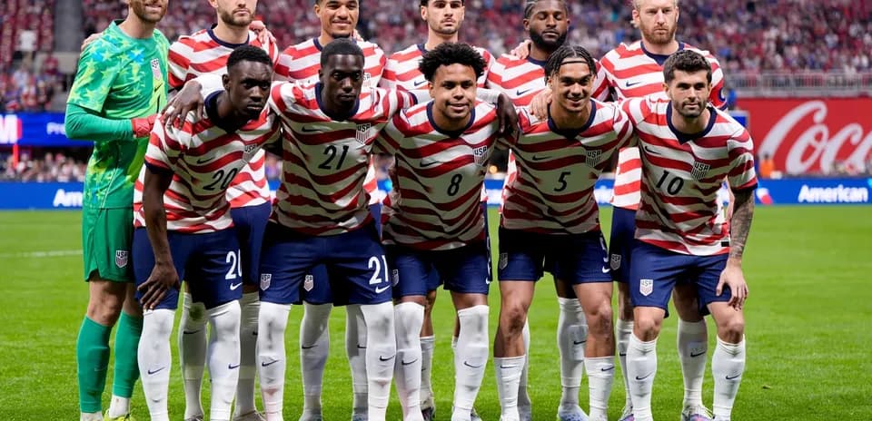 Jugadores de Estados Unidos posando para la foto