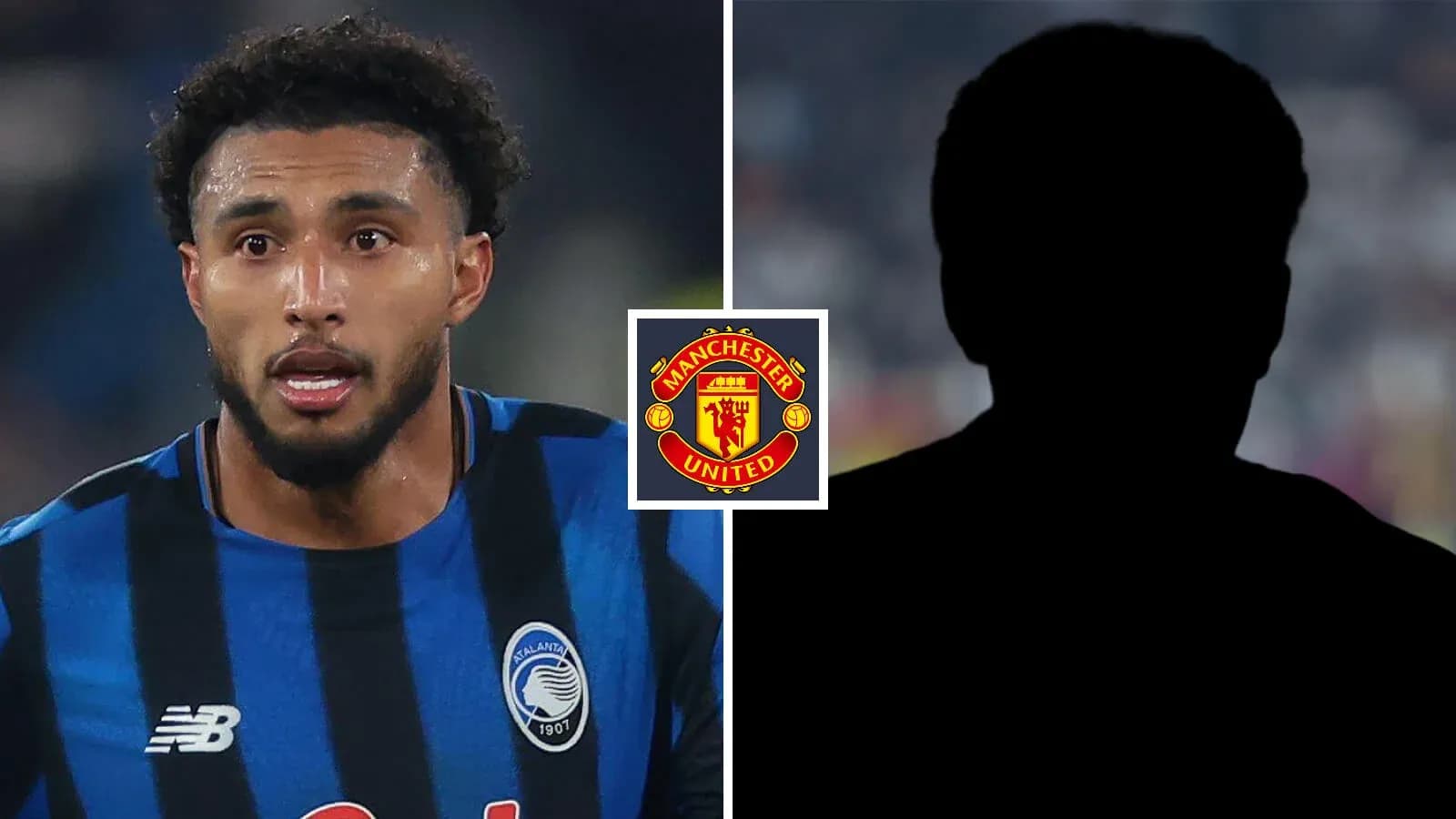 Jugador de Atalanta en acción con logo de Manchester United