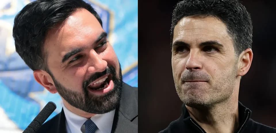 Dos hombres en diferentes contextos de conferencia