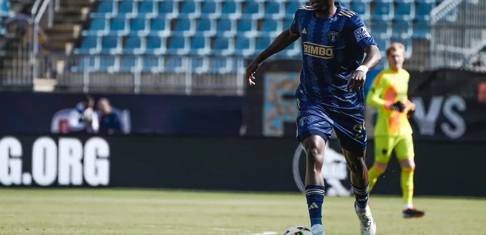 Jugador de Philadelphia Union II en acción