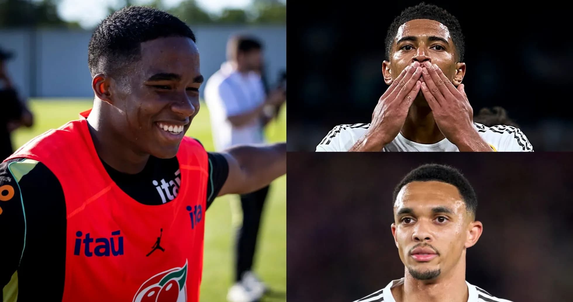 Jugadores de fútbol en diferentes momentos de acción