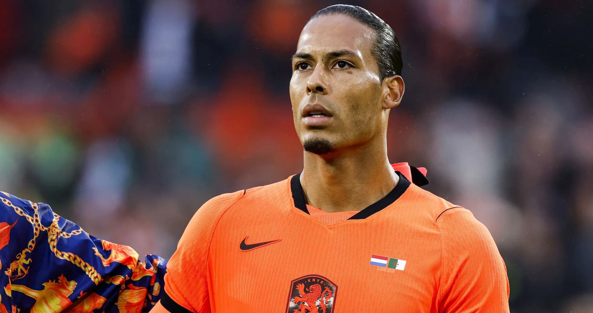 Jugador de los Países Bajos en uniforme naranja