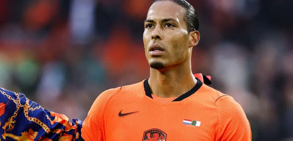 Jugador de los Países Bajos en uniforme naranja