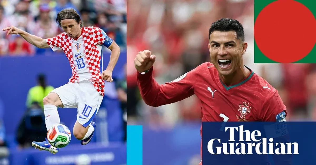 Luka Modric y Cristiano Ronaldo en acción en el partido