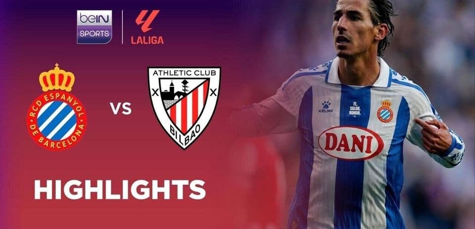 Match highlight moment between Espanyol and Athletic Club.