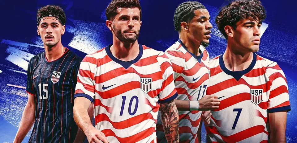 Jugadores de la selección de EE. UU. en uniforme