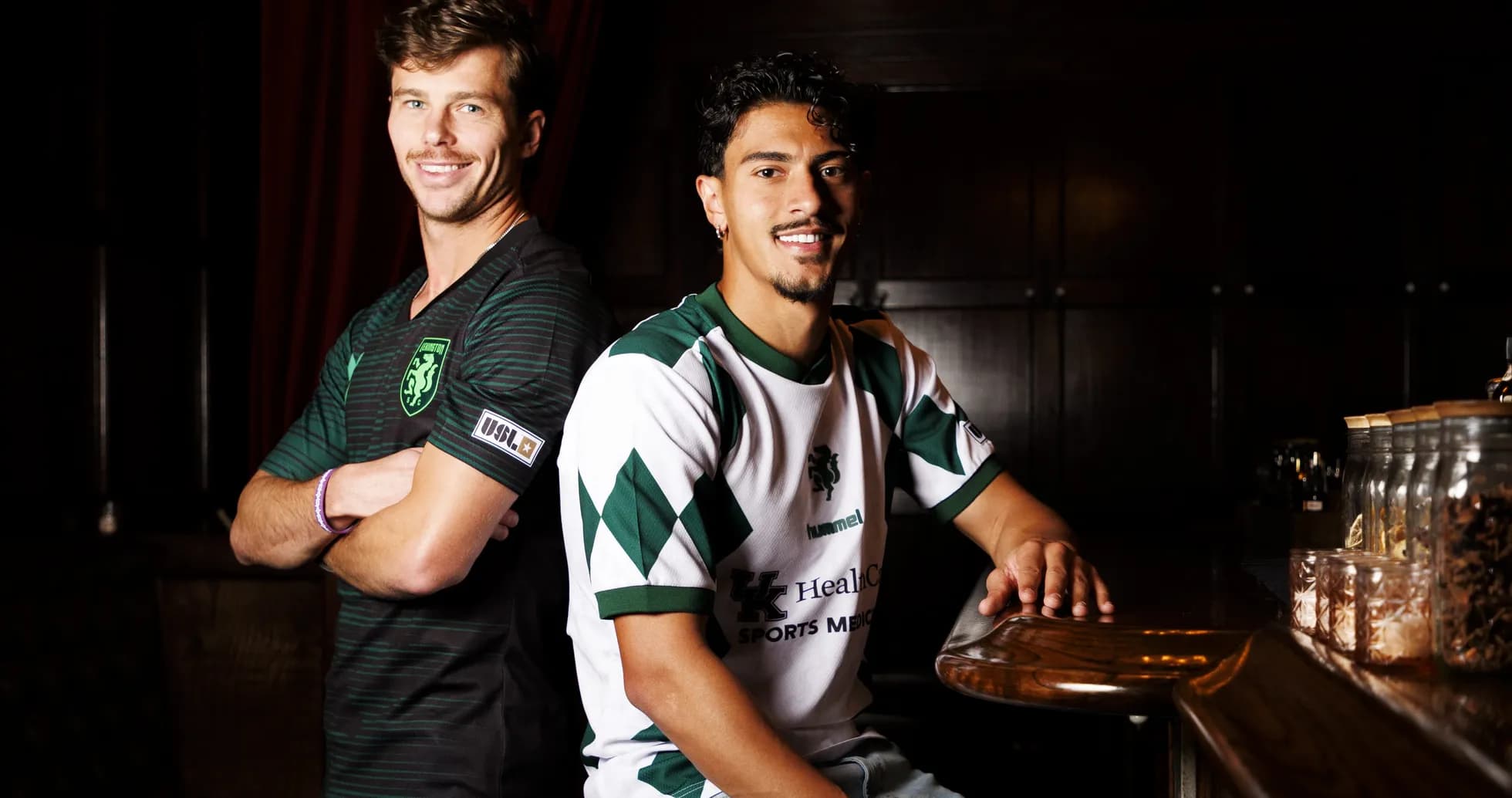 Jugadores de Lexington y San Antonio posando
