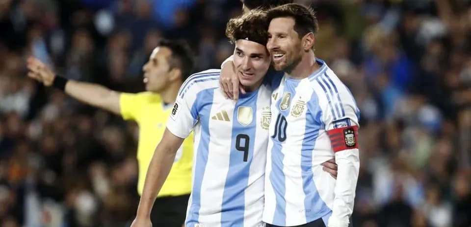 Jugadores argentinos celebrando durante un partido