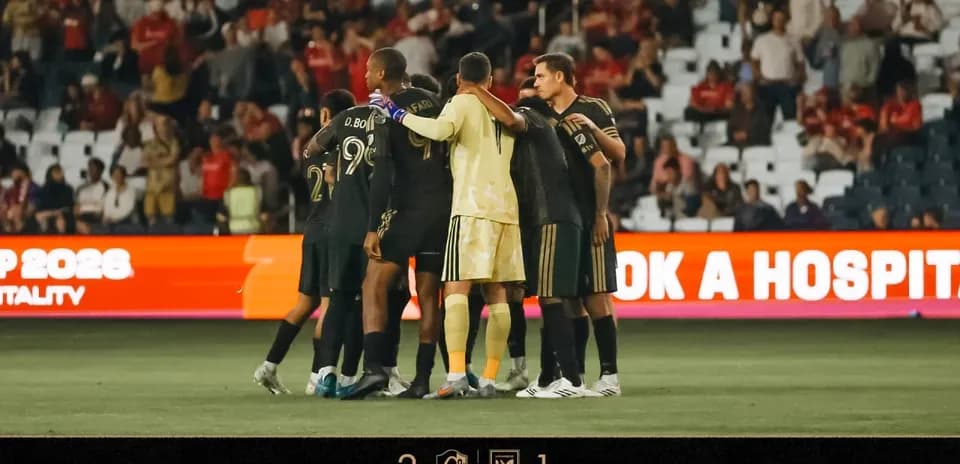 Jugadores de Los Angeles FC II celebrando