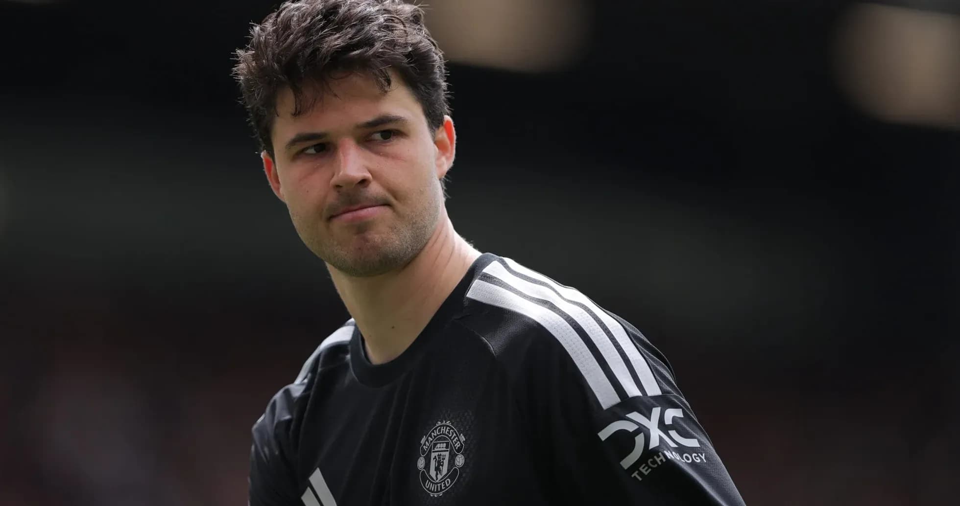 Portero de Manchester United en el campo