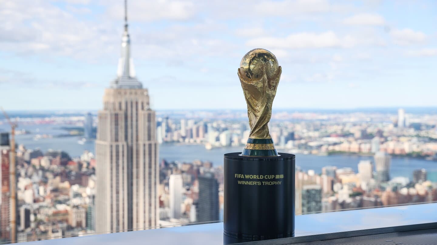 Trofeo de la Copa Mundial de la FIFA en Nueva York