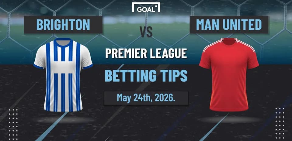 Camisas de Brighton y Manchester United para el partido
