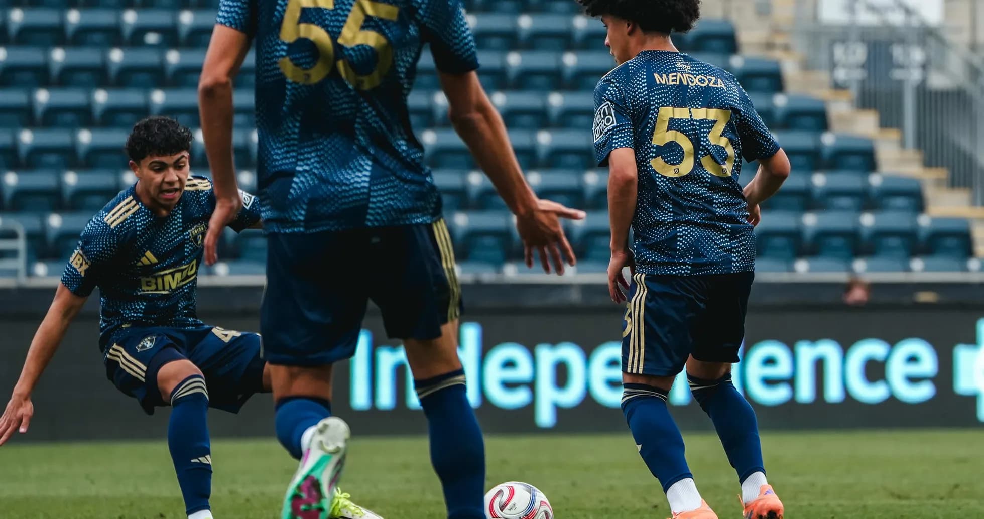 Jugadores de Philadelphia Union II en acción