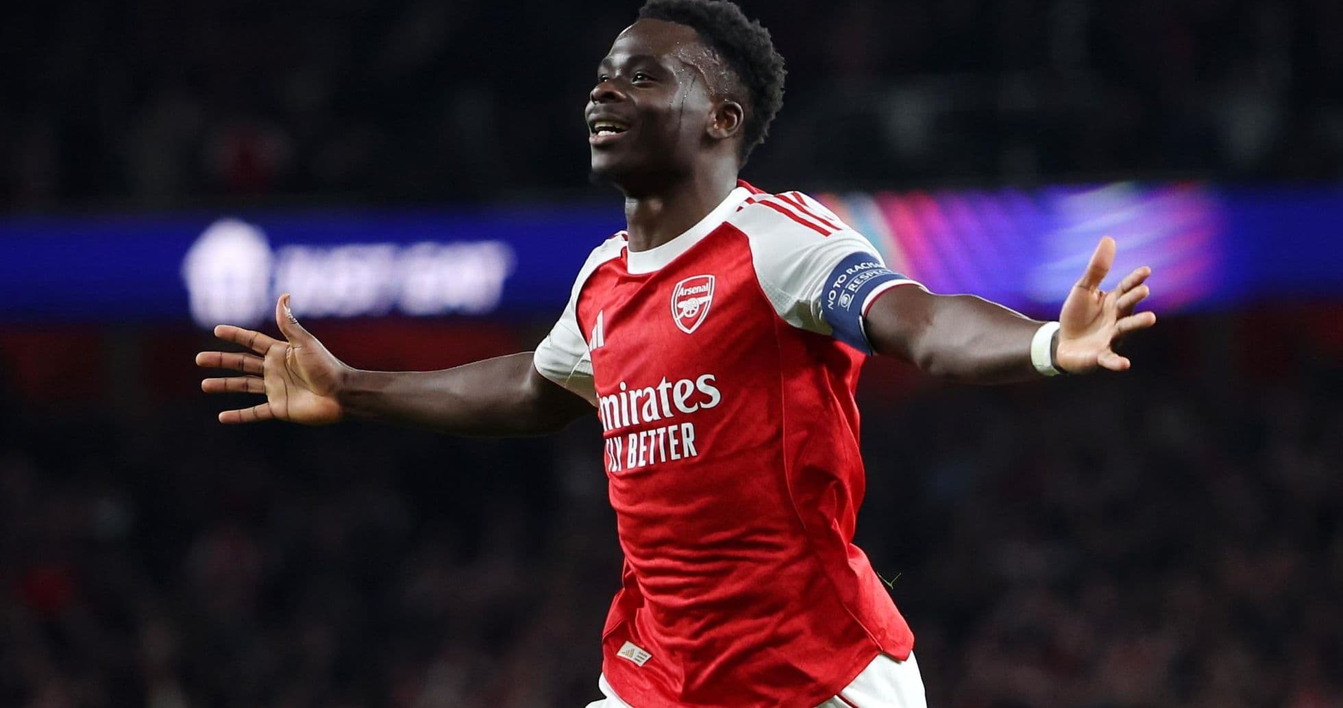 Jugador del Arsenal celebrando un gol