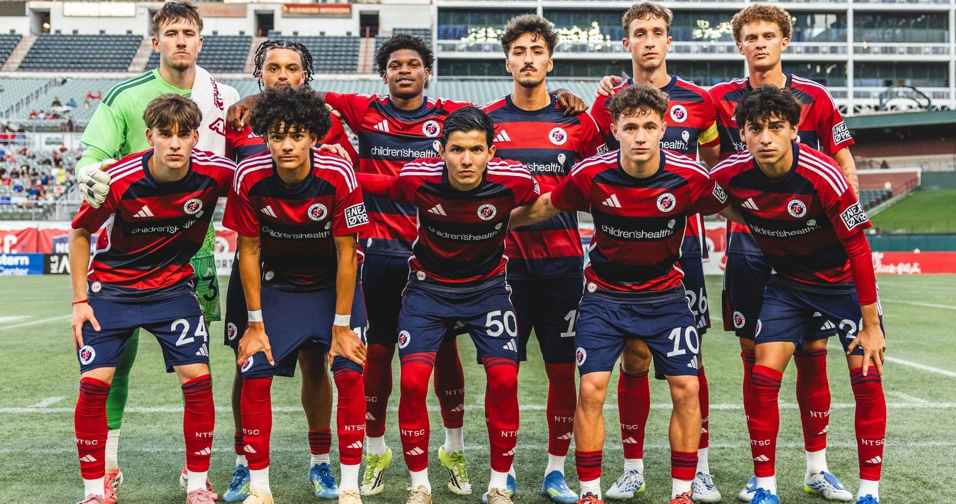 Equipo de North Texas posando para la foto