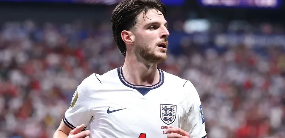 Jugador de Inglaterra en acción durante un partido
