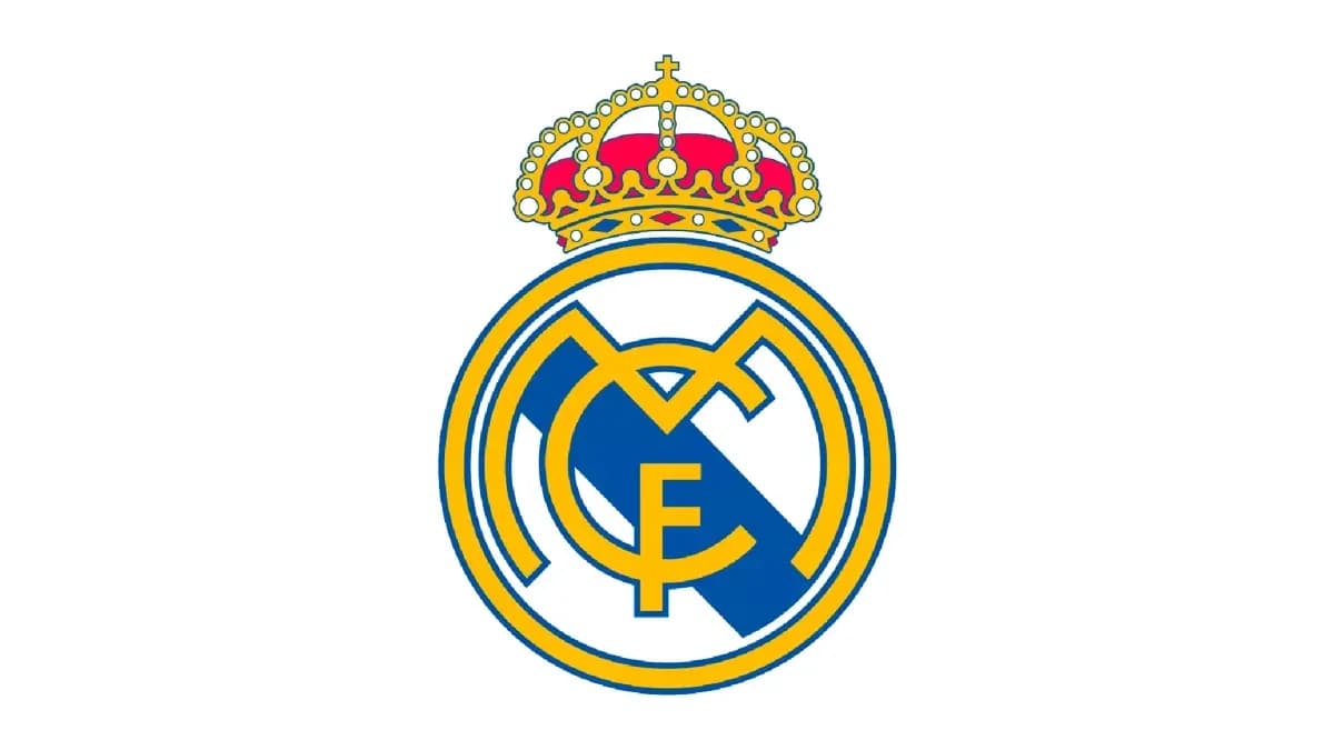 Logotipo del Real Madrid con corona en la cima Logotipo del Real Madrid con corona en la cima