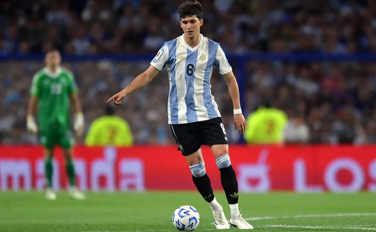 Jugador de Argentina en acción durante un partido Jugador de Argentina en acción durante un partido