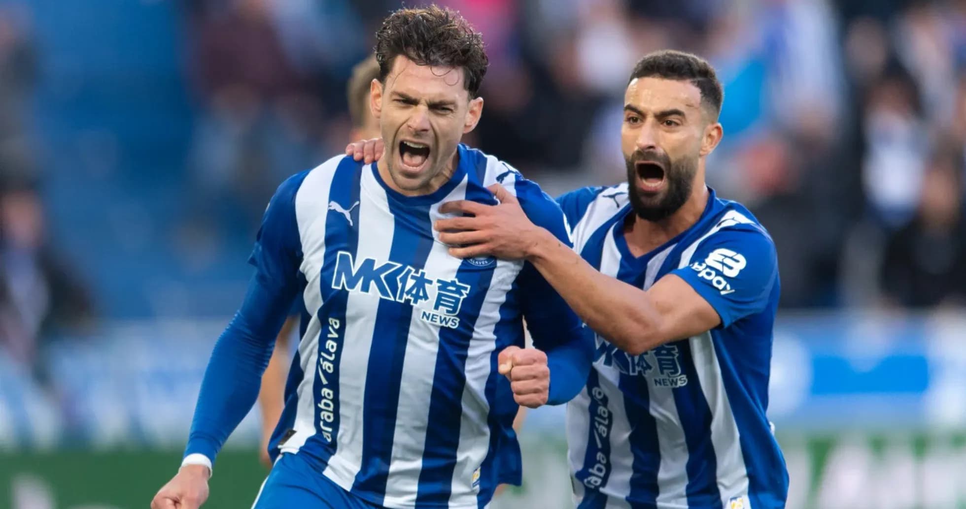 Jugadores del Alavés celebrando un gol Jugadores del Alavés celebrando un gol