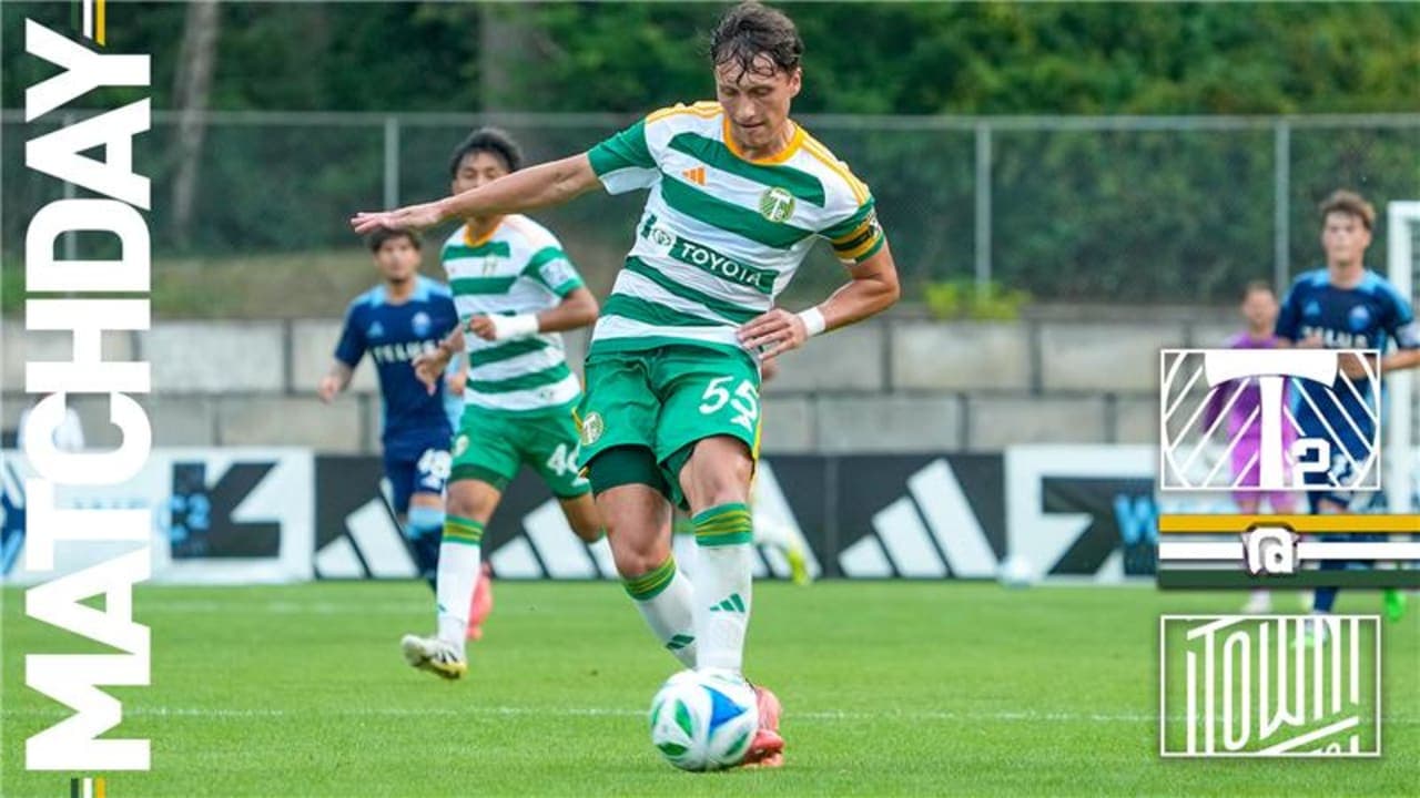 Jugador de Portland Timbers II en acción Jugador de Portland Timbers II en acción