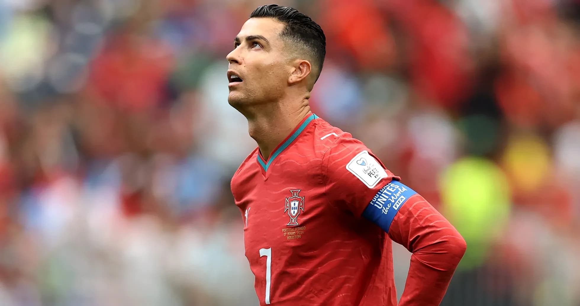 Cristiano Ronaldo en partido con selección de Portugal Cristiano Ronaldo en partido con selección de Portugal