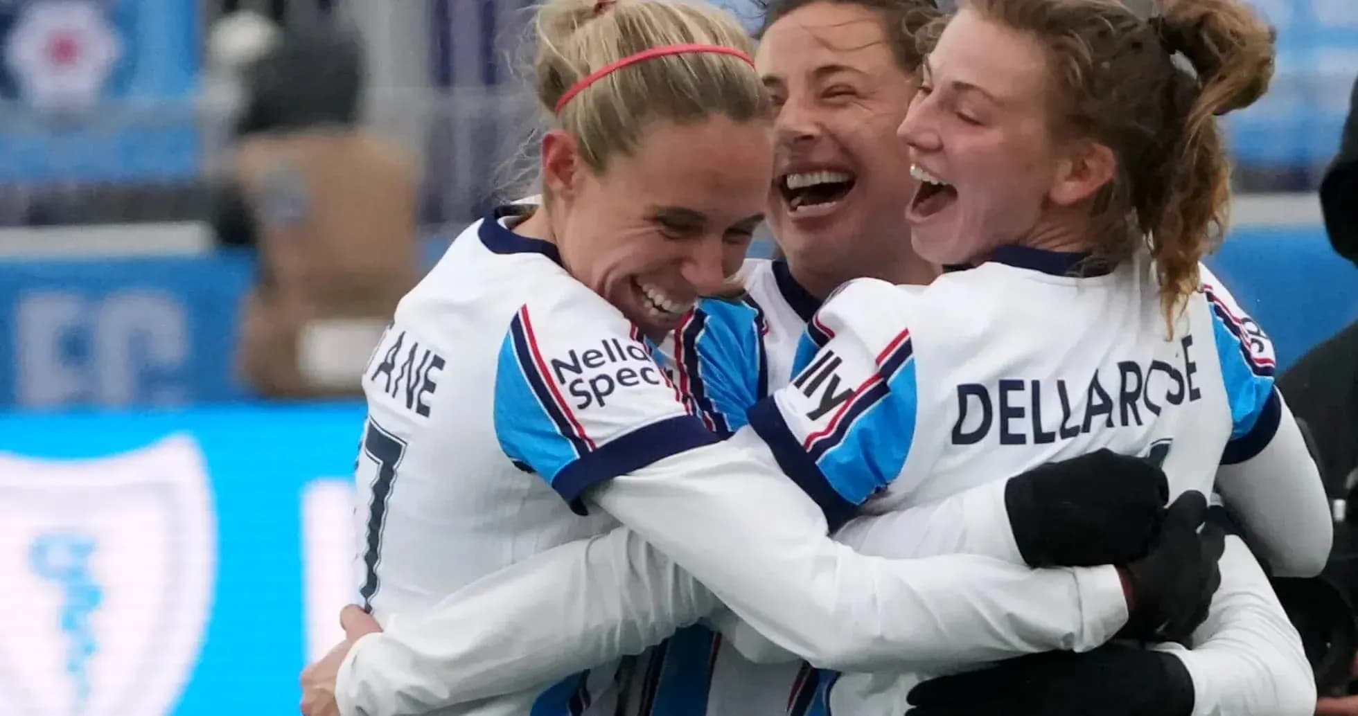 Jugadoras de Chicago Red Stars celebrando un gol Jugadoras de Chicago Red Stars celebrando un gol